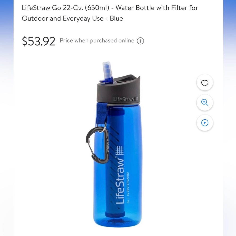 LifeStraw Filtered Water Bottle